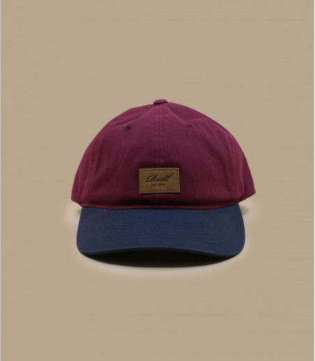 Tone Cap curved maroon navy Reell